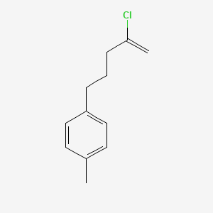 molecular formula C12H15Cl B1421500 2-Chloro-5-(4-methylphenyl)-1-pentene CAS No. 1143461-43-1