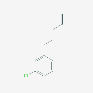 molecular formula C11H13Cl B1421512 5-(3-Chlorophenyl)-1-pentene CAS No. 114423-29-9