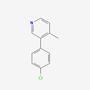 molecular formula C12H10ClN B1421517 3-(4-氯苯基)-4-甲基吡啶 CAS No. 1187163-33-2