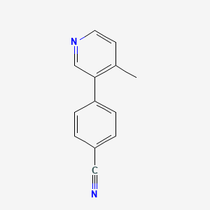B1421518 4-(4-Methyl-3-pyridyl)benzonitrile CAS No. 1187168-21-3