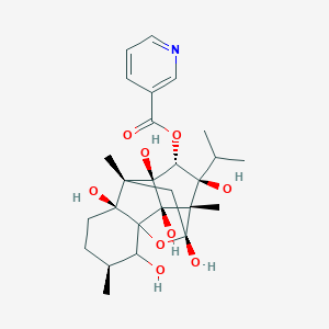 molecular formula C26H35NO9 B142152 Ryanodyl-3-pdc CAS No. 137441-82-8