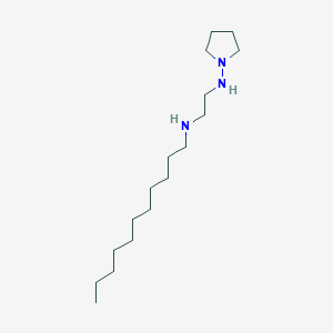 molecular formula C17H37N3 B14215219 N~1~-(Pyrrolidin-1-yl)-N~2~-undecylethane-1,2-diamine CAS No. 627525-42-2
