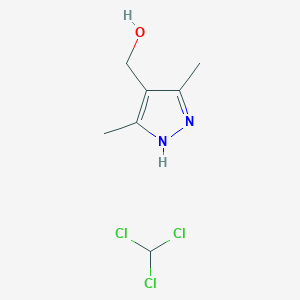 molecular formula C7H11Cl3N2O B14215222 chloroform;(3,5-dimethyl-1H-pyrazol-4-yl)methanol CAS No. 828942-67-2
