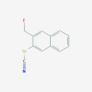 molecular formula C12H8FNSe B14215227 Selenocyanic acid, 3-(fluoromethyl)-2-naphthalenyl ester CAS No. 823178-67-2