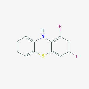 molecular formula C12H7F2NS B14215245 1,3-Difluoro-10H-phenothiazine CAS No. 823802-17-1
