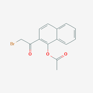 molecular formula C14H11BrO3 B14215295 2-(Bromoacetyl)naphthalen-1-yl acetate CAS No. 828276-32-0