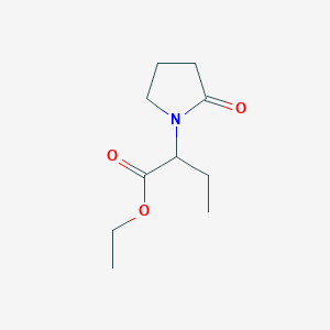molecular formula C10H17NO3 B142153 Ethyl 2-(2-oxopyrrolidin-1-yl)butanoate CAS No. 86815-10-3