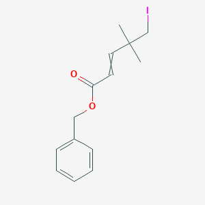 molecular formula C14H17IO2 B14215301 Benzyl 5-iodo-4,4-dimethylpent-2-enoate CAS No. 827573-90-0