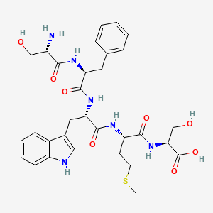 molecular formula C31H40N6O8S B14215322 L-Seryl-L-phenylalanyl-L-tryptophyl-L-methionyl-L-serine CAS No. 825595-61-7