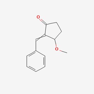 molecular formula C13H14O2 B14215335 2-Benzylidene-3-methoxycyclopentan-1-one CAS No. 823785-44-0
