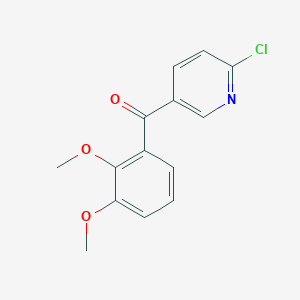 2-Chloro-5-(2,3-dimethoxybenzoyl)pyridine