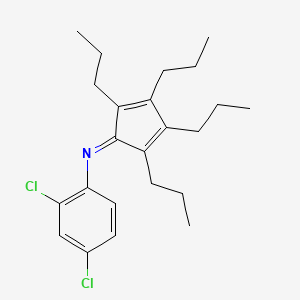 molecular formula C23H31Cl2N B14215353 N-(2,4-dichlorophenyl)-2,3,4,5-tetrapropylcyclopenta-2,4-dien-1-imine CAS No. 731842-75-4