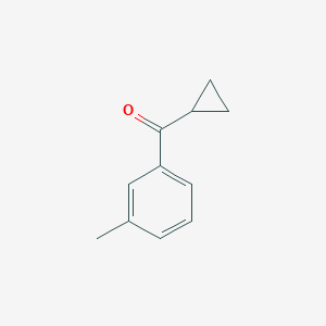 molecular formula C11H12O B142154 Cyclopropyl 3-methylphenyl ketone CAS No. 150668-37-4