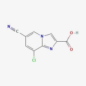 8-Chloro-6-cyanoimidazo[1,2-a]pyridine-2-carboxylic acid