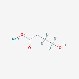 molecular formula C4H7NaO3 B1421542 Sodium 4-hydroxybutyrate-3,3,4,4-D4 CAS No. 358730-90-2