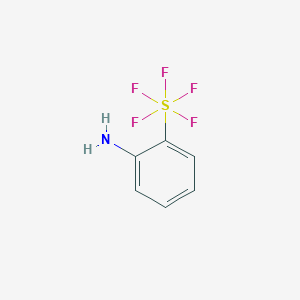 molecular formula C6H6F5NS B1421547 2-(Pentafluorosulfur)aniline CAS No. 1246998-10-6