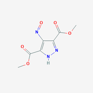 molecular formula C7H7N3O5 B14215505 Dimethyl 4-nitroso-1H-pyrazole-3,5-dicarboxylate CAS No. 831218-26-9