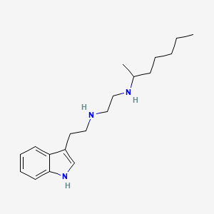 molecular formula C19H31N3 B14215509 N~1~-(Heptan-2-yl)-N~2~-[2-(1H-indol-3-yl)ethyl]ethane-1,2-diamine CAS No. 627527-27-9