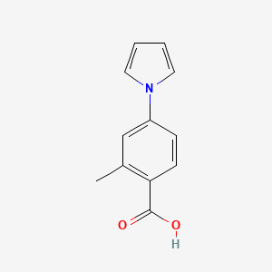 molecular formula C12H11NO2 B1421552 2-methyl-4-(1H-pyrrol-1-yl)benzoic acid CAS No. 1247666-07-4