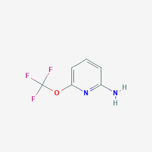 molecular formula C6H5F3N2O B1421556 6-(Trifluoromethoxy)pyridin-2-amine CAS No. 1131007-45-8
