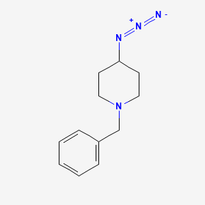 molecular formula C12H16N4 B14215578 Piperidine, 4-azido-1-(phenylmethyl)- CAS No. 832684-07-8
