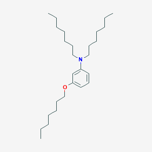 molecular formula C27H49NO B14215585 N,N-Diheptyl-3-(heptyloxy)aniline CAS No. 547741-41-3