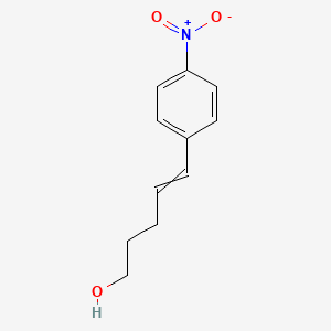molecular formula C11H13NO3 B14215624 5-(4-Nitrophenyl)pent-4-en-1-ol CAS No. 824431-49-4