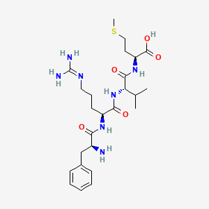 molecular formula C25H41N7O5S B14215641 L-Phenylalanyl-N~5~-(diaminomethylidene)-L-ornithyl-L-valyl-L-methionine CAS No. 798539-98-7