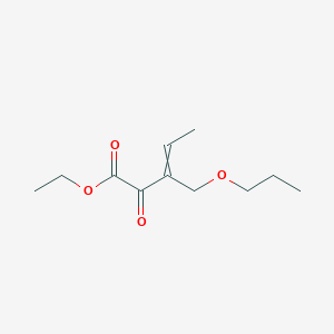 molecular formula C11H18O4 B14215657 Ethyl 2-oxo-3-(propoxymethyl)pent-3-enoate CAS No. 820977-08-0