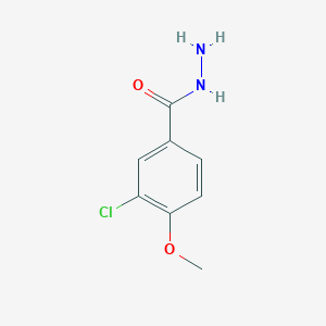 molecular formula C8H9ClN2O2 B1421567 3-Chloro-4-methoxybenzohydrazide CAS No. 321195-86-2
