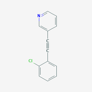 molecular formula C13H8ClN B14215677 3-[(2-Chlorophenyl)ethynyl]pyridine CAS No. 827574-79-8