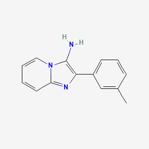 molecular formula C14H13N3 B1421568 2-(m-Tolyl)imidazo[1,2-a]pyridin-3-amine CAS No. 1242886-45-8