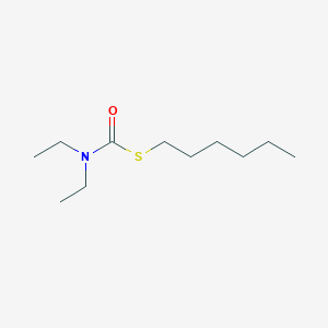 molecular formula C11H23NOS B14215696 Carbamothioic acid, diethyl-, S-hexyl ester CAS No. 534572-39-9