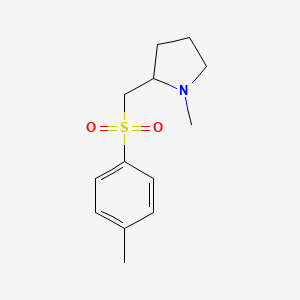 molecular formula C13H19NO2S B14215713 Pyrrolidine, 1-methyl-2-[[(4-methylphenyl)sulfonyl]methyl]- CAS No. 826994-67-6