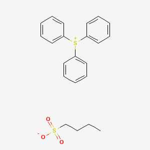 molecular formula C22H24O3S2 B14215733 Triphenylsulfanium butane-1-sulfonate CAS No. 549513-63-5