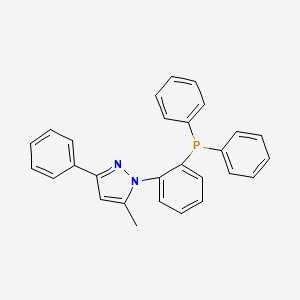 molecular formula C28H23N2P B14215744 1-[2-(Diphenylphosphanyl)phenyl]-5-methyl-3-phenyl-1H-pyrazole CAS No. 828283-37-0