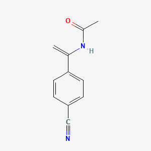 molecular formula C11H10N2O B14215758 N-[1-(4-Cyanophenyl)ethenyl]acetamide CAS No. 823790-72-3