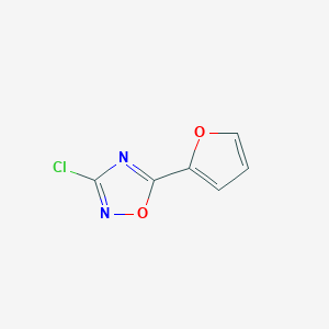 molecular formula C6H3ClN2O2 B1421581 3-氯-5-(呋喃-2-基)-1,2,4-噁二唑 CAS No. 1257878-64-0