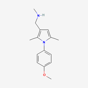 {[1-(4-methoxyphenyl)-2,5-dimethyl-1H-pyrrol-3-yl]methyl}(methyl)amine