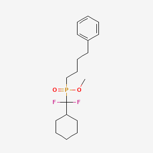 molecular formula C18H27F2O2P B14215862 Methyl [cyclohexyl(difluoro)methyl](4-phenylbutyl)phosphinate CAS No. 828265-21-0