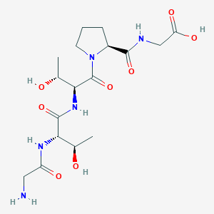 molecular formula C17H29N5O8 B14215901 Glycyl-L-threonyl-L-threonyl-L-prolylglycine CAS No. 742068-25-3