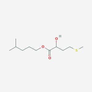 molecular formula C11H22O3S B14215967 Butanoic acid, 2-hydroxy-4-(methylthio)-, 4-methylpentyl ester CAS No. 617673-81-1
