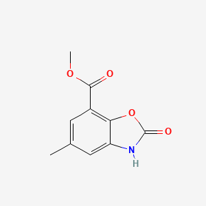 molecular formula C10H9NO4 B1421597 甲基5-甲基-2-氧代-2,3-二氢-1,3-苯并噁唑-7-羧酸酯 CAS No. 1221792-45-5