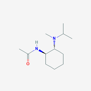 molecular formula C12H24N2O B14215973 Acetamide, N-[(1R,2R)-2-[methyl(1-methylethyl)amino]cyclohexyl]- CAS No. 824938-95-6