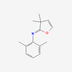 molecular formula C14H17NO B14215976 Benzenamine, N-(3,3-dimethyl-2(3H)-furanylidene)-2,6-dimethyl- CAS No. 574734-27-3