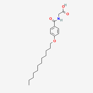 molecular formula C21H33NO4 B14216005 N-[4-(Dodecyloxy)benzoyl]glycine CAS No. 823780-47-8