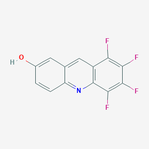 molecular formula C13H5F4NO B14216011 5,6,7,8-Tetrafluoroacridin-2-OL CAS No. 816420-24-3