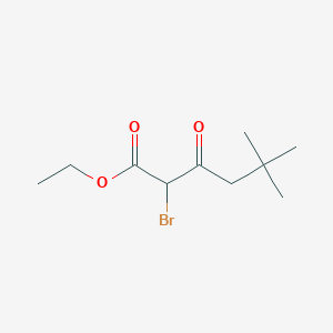 molecular formula C10H17BrO3 B14216054 Ethyl 2-bromo-5,5-dimethyl-3-oxohexanoate CAS No. 649736-95-8