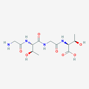 molecular formula C12H22N4O7 B14216147 Glycyl-L-threonylglycyl-L-threonine CAS No. 535169-12-1