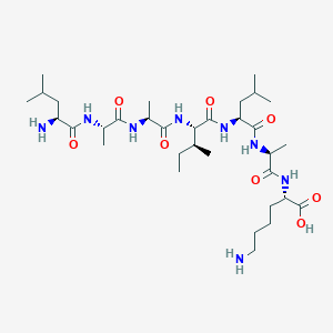molecular formula C33H62N8O8 B14216162 L-Leucyl-L-alanyl-L-alanyl-L-isoleucyl-L-leucyl-L-alanyl-L-lysine CAS No. 629625-79-2